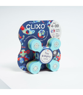 Exhibidor Clixo Tiny and Mighty 9 Piezas Mix 6 Marino y 6 Espacio