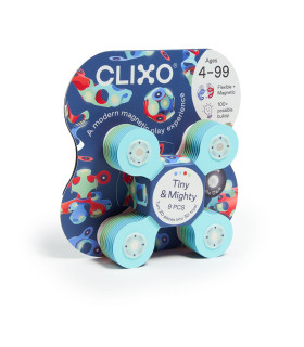 Exhibidor Clixo Tiny and Mighty 9 Piezas Mix 6 Marino y 6 Espacio