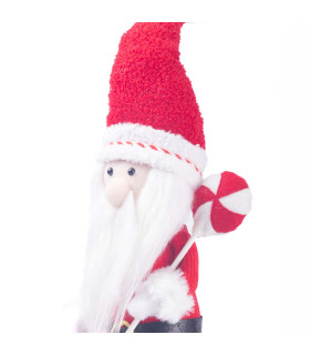 Adorno de Santa con Candy Piernas Extensibles 63 cm Alparamis
