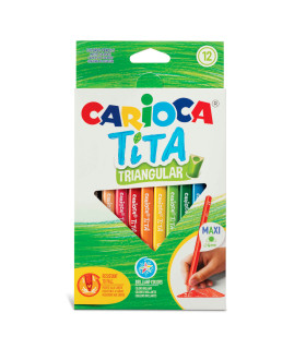 Lápices Tita Triangular de Colores Carioca x 12
