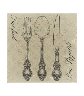Servilletas 33 x 33 cm Fine Food