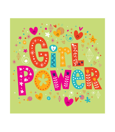 Servilletas 33 x 33 cm Girl Power