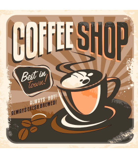 Servilletas 24 x 24 cm Coffee Shop