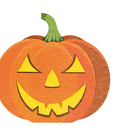 Servilletas Troqueladas 33 x 33 cm Silhouettes Halloween Pumpkin