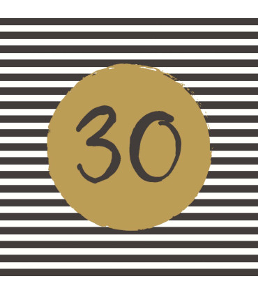 Servilletas 33 x 33 cm 30th Birthday