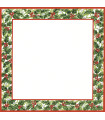 Mantel 80 x 80 cm Mistletoe And Ilex Xmas
