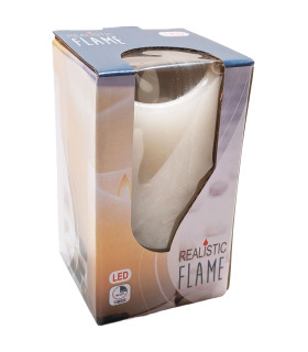 Vela LED a Batería Marfil 7.5 x 12.5 cm Alparamis