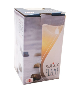 Vela LED a Batería Marfil 7.5 x 12.5 cm Alparamis