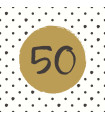 Servilletas 33 x 33 cm 50th Birthday