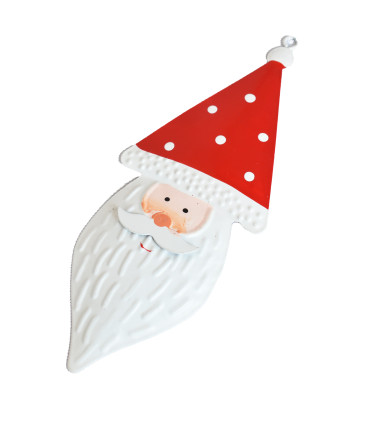 Adorno Colgante Cabeza Santa Metal Rojo Alparamis