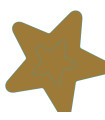 Servilletas Troqueladas 33 x 33 cm Silhouette Golden Star