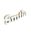 Adorno de Madera Smile 26 x 8 cm