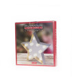 Espejo estrella plateada con luz LED Alparamis