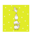 Servilletas 33 x 33 cm Happy Lambs