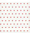 Servilletas 33 x 33 cm Moments Petits Coeurs Red