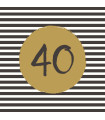 Servilletas 33 x 33 cm 40th Birthday