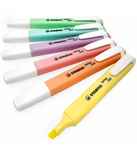 5 Resaltadores Swing Cool Pastel Stabilo