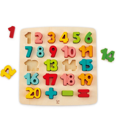 Rompecabezas Numérico y Matemático de Madera Hape