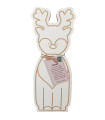 Adorno Navideño de Madera Reno 22 cm
