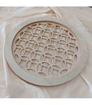 Bandeja Circular de Madera Calada 35 cm