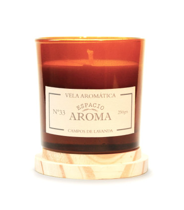 Vela de Soja 250 g Línea Botánica Campos de Lavanda Espacio Aroma