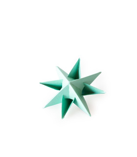 Estrella para Armar 12 cm Aqua x 3