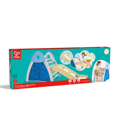 Set 4 en 1 Trepadora y Tobogán Hape