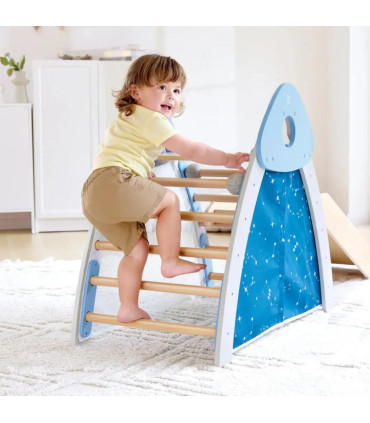 Set 4 en 1 Trepadora y Tobogán Hape