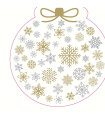 Servilletas 33 x 33 cm Silhouette Snowflake Bauble Xmas