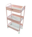 Carro Organizador Móvil Rosa 43 x 78 x 31 cm Rosa Ibicraft