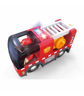 Camión de Bomberos de Juguete con Sirena Hape