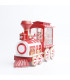 Adorno de Tren Candy con Santa con LED 31 x 19 cm Alparamis