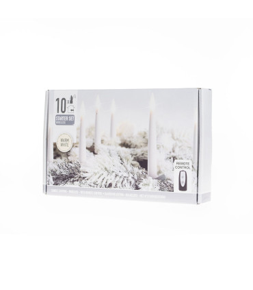 Vela LED blanca x 10 Alparamis