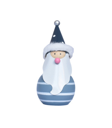 Santa o Snowman en Madera Azul Alparamis