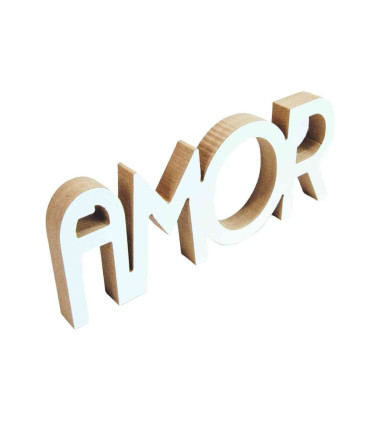 Adorno de Madera Amor 22 x 9 cm