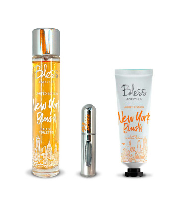 Trio New York Bush EDT Travel Perfumer y Crema Corporal y de Manos Bless