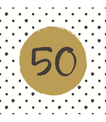 Servilletas 33 x 33 cm 50th Birthday