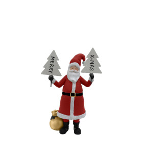 Adorno de Santa con Árboles Merry Xmas 25 cm Alparamis