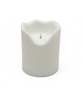 Vela Pilar LED Blanca 20 x 16 cm Alparamis