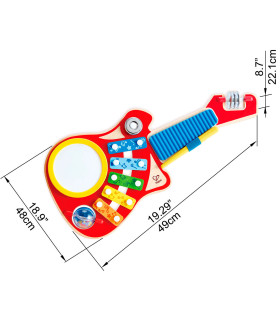 Guitarra 6 en 1 Hape Instrumento Musical de Juguete