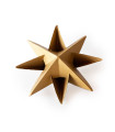 Estrella para Armar 19 cm Dorada x 2
