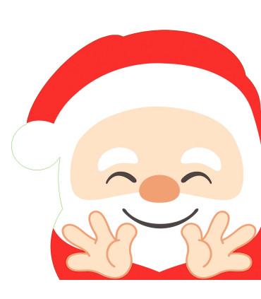 Servilletas Troqueladas 33 x 33 cm Silhouette Hello Santa Xmas