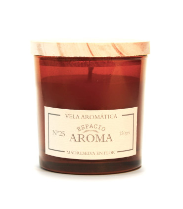 Vela de Soja 250 g Línea Botánica Madreselva en Flor Espacio Aroma