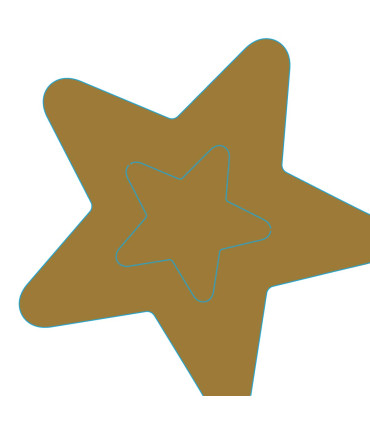 Servilletas Troqueladas 33 x 33 cm Silhouette Golden Star