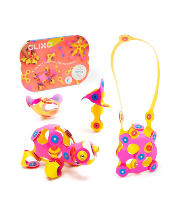 Set de Tripulación Rosa y Amarillo 30 Piezas Clixo