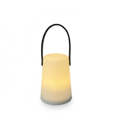 Lámpara LED Blanca con Manija Verde Oliva 14 cm Alparamis