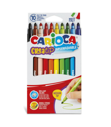 Marcadores Carioca Creatip x 10