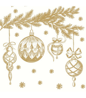 Servilletas 33 x 33 cm Bauble Symphony Xmas