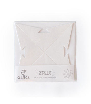 Estrella para Armar 19 cm Blanca x 2