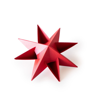 Estrella para Armar 19 cm Roja x 2